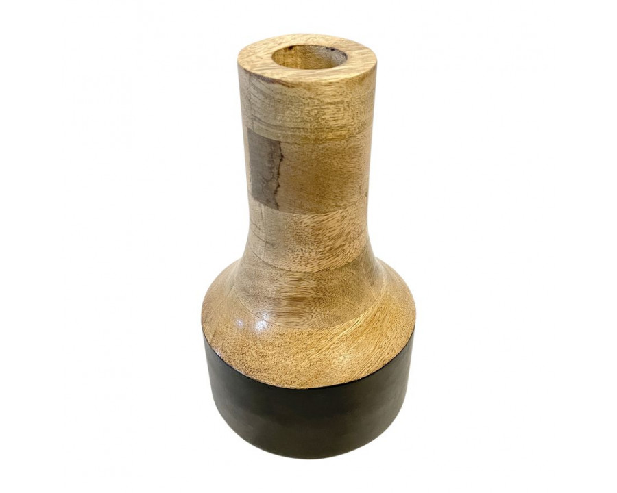 Sagebrook - 11" Mango Wood 2-tone Vase