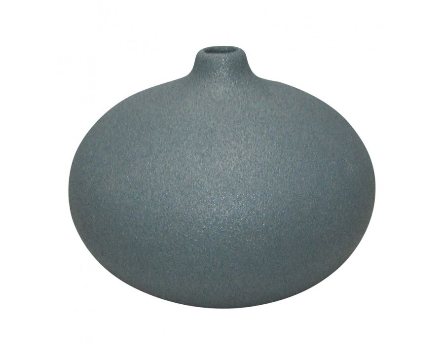 Sagebrook 5" Ceramic Round Volcanic Vase