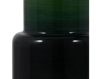 Sagebrook 15" Glass Modern Cylinder Vase - Green