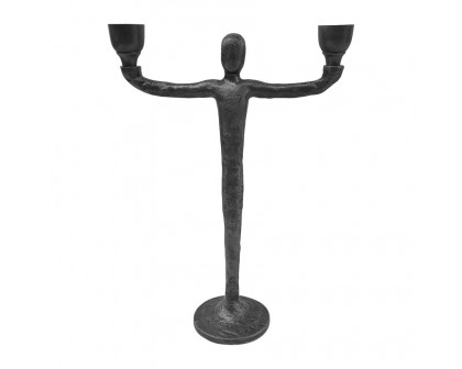 Sagebrook 12" Metal 2-Taper Candelabra