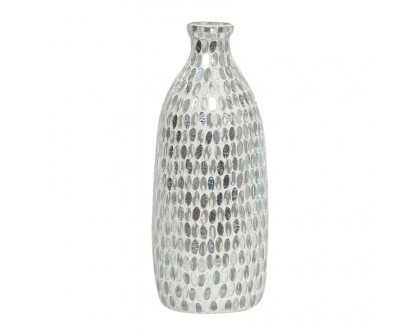 Sagebrook 18522 13" Glass Mosaic Vase