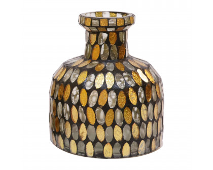 Sagebrook 18523 5" Glass Mosaic Vase