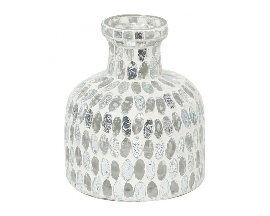 Sagebrook 18523 5" Glass Mosaic Vase