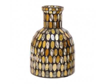 Sagebrook 18523 5" Glass Mosaic Vase