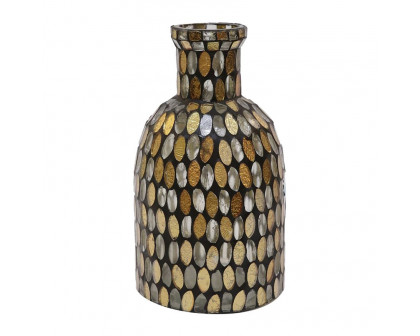 Sagebrook 18523 5" Glass Mosaic Vase