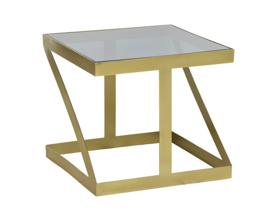 Sagebrook - Metal Contemporary Side Table in Gold/Black