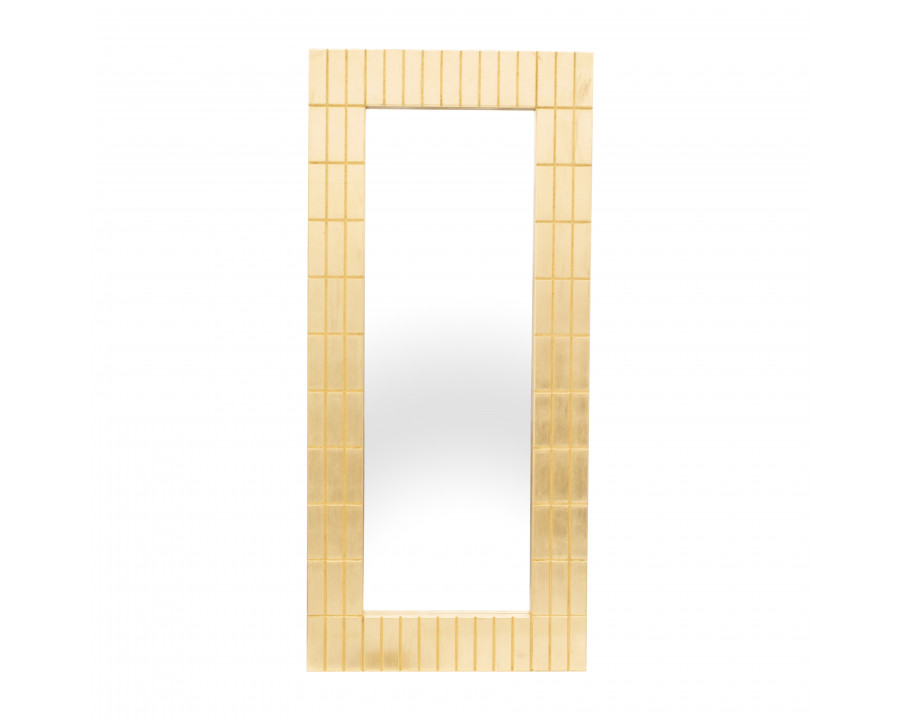 Sagebrook 39"x87" Gold Bars Rectangular Mirror