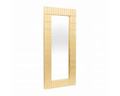 Sagebrook 39"x87" Gold Bars Rectangular Mirror