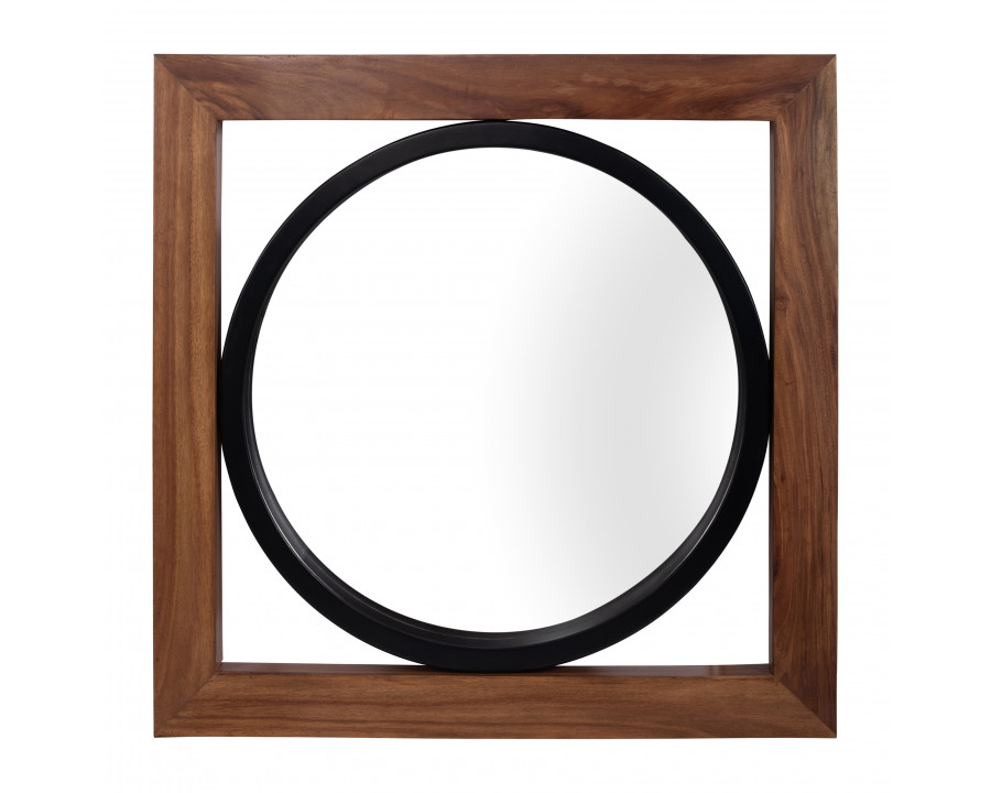 Sagebrook - 47"x47" Mirror In Box in Brown/Black