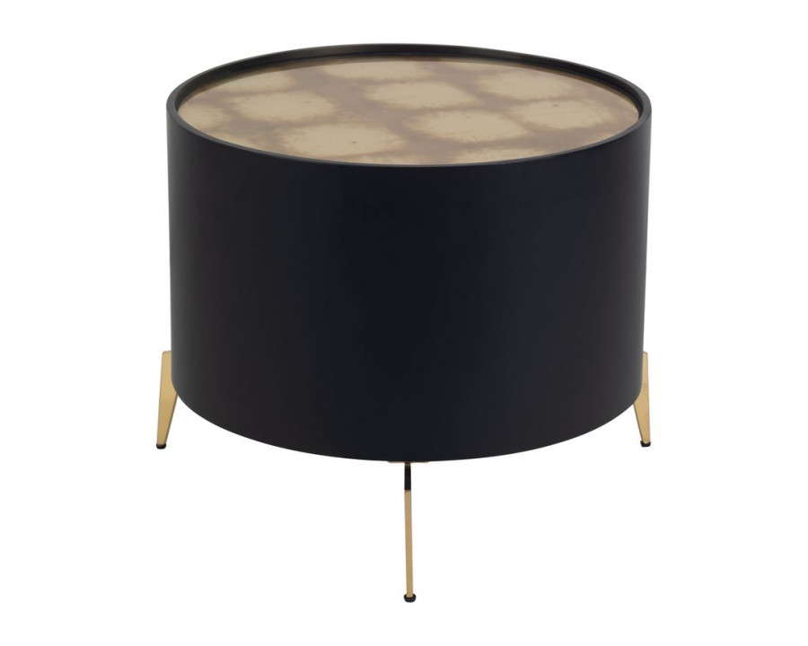 Sagebrook - Wood Gold Leaf Top Side Table