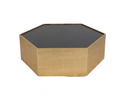 Sagebrook - Wood Black Glass Coffee Table