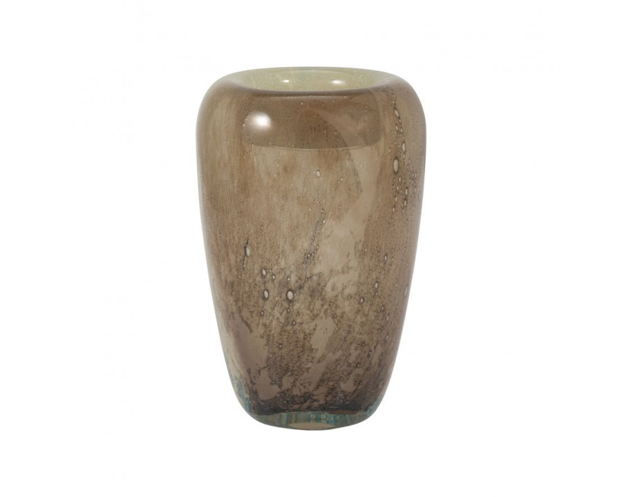 Sagebrook 8" Glass 2-tone Vase - Nude