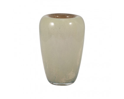 Sagebrook 8" Glass 2-tone Vase - Nude