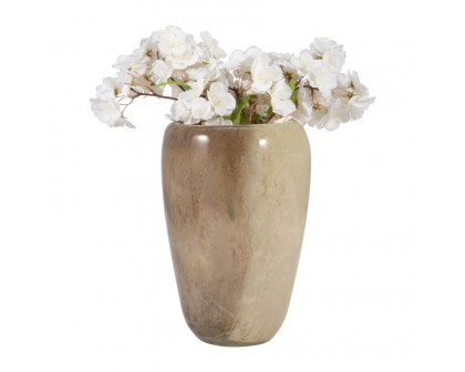 Sagebrook 11" Glass 2-tone Vase - Nude