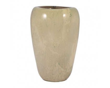 Sagebrook 13" Glass 2-tone Vase - Nude