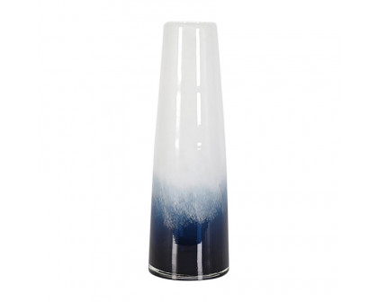 Sagebrook 11" Glass Blue Waters Vase