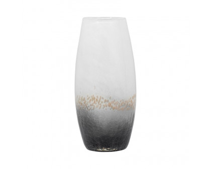 Sagebrook 8" Glass Crackle Vase