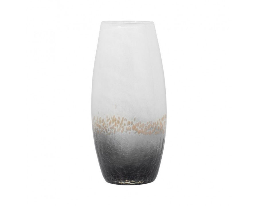 Sagebrook 11" Glass Crackle Vase - Multi