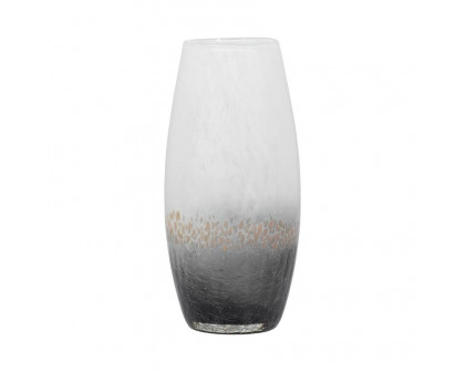 Sagebrook 11" Glass Crackle Vase - Multi