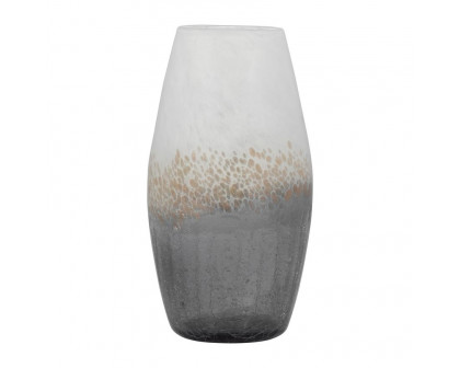 Sagebrook 8" Glass Crackle Vase