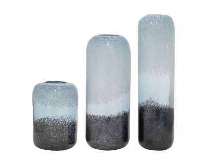 Sagebrook 9" Glass Ombre Vase - Multi