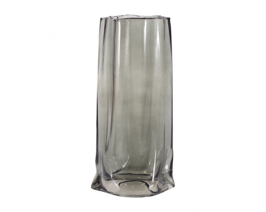 Sagebrook 9" Glass Paper Bag Vase