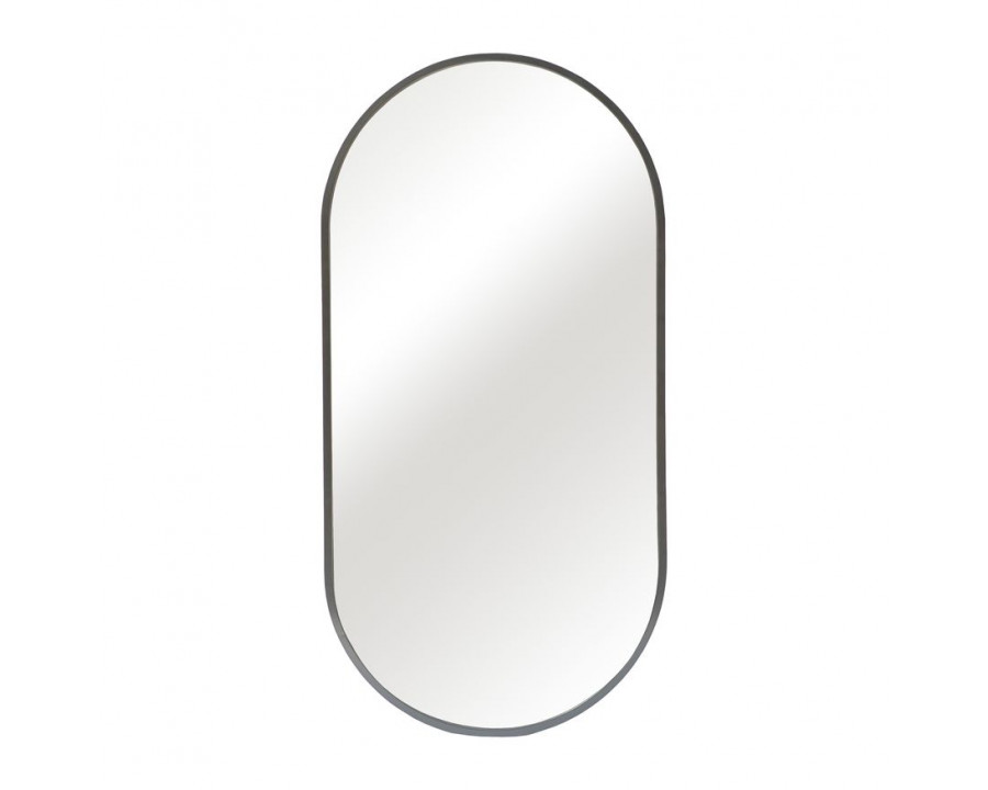 Sagebrook - Metal Capsule Mirror in Black