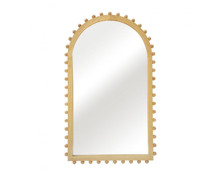 Sagebrook Wood Beaded Arch Mirror