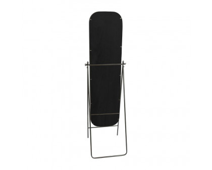 Sagebrook Metal Floor Mirror On Stand - Black