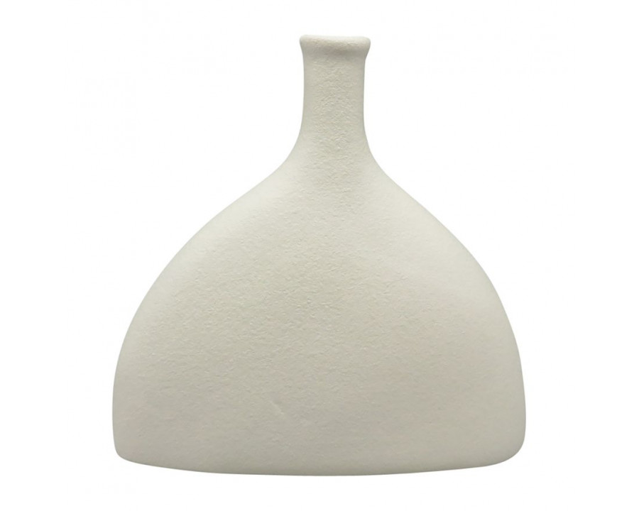 Sagebrook 7" Ceramic Half Dome Vase - Cotton