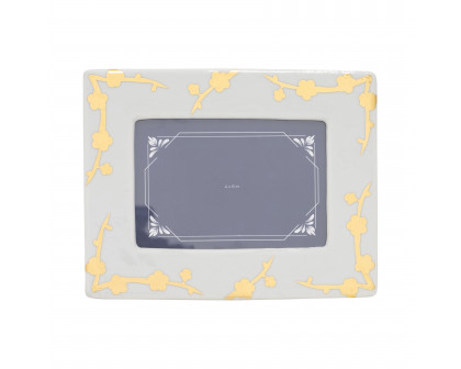 Sagebrook - 4"x6" Ceramic Cherry Blossom Photo Frame