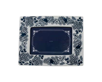 Sagebrook 4"x6" Ceramic Chinoiserie Photo Frame