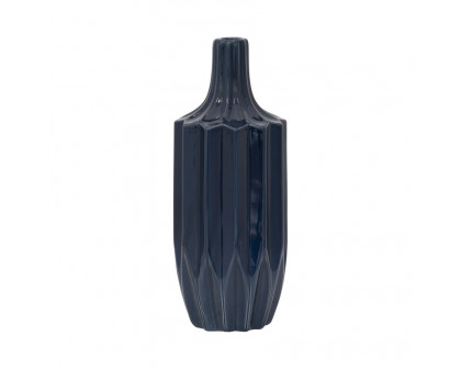 Sagebrook 13" Ceramic Fluted Vase