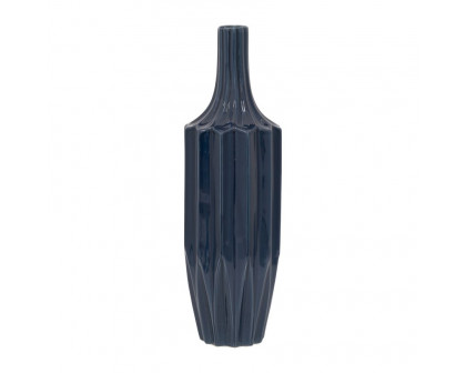 Sagebrook 13" Ceramic Fluted Vase