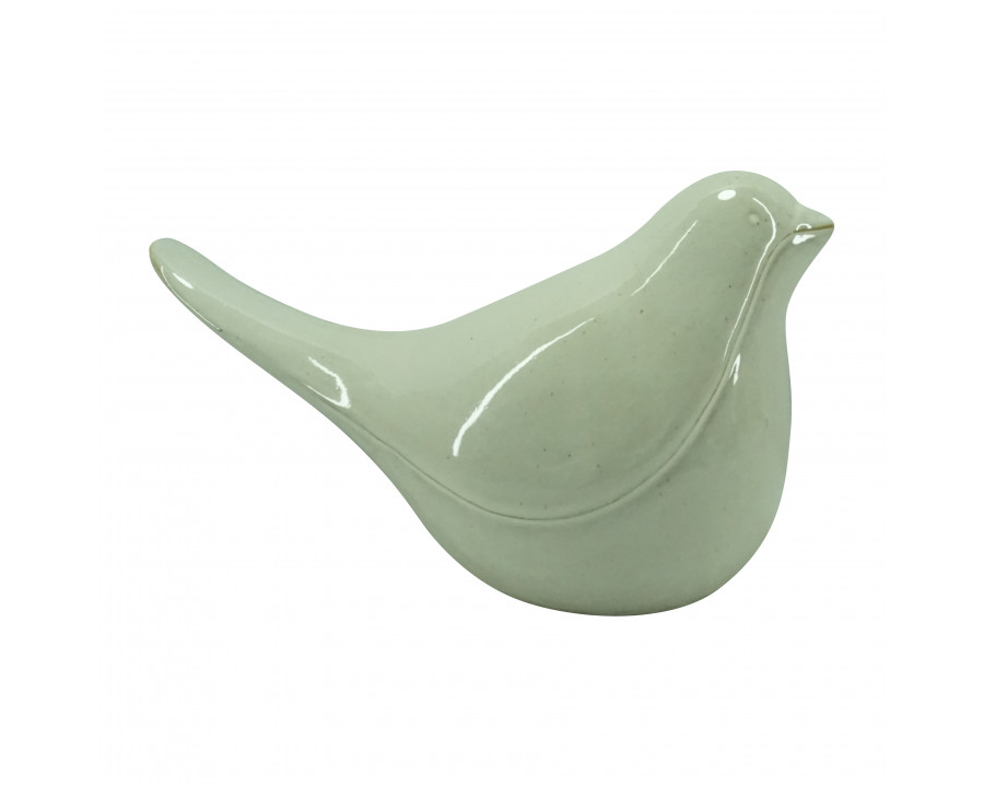 Sagebrook 10" Ceramic Bird - White