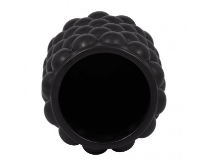 Sagebrook 7" Ceramic Bubble Vase - Black