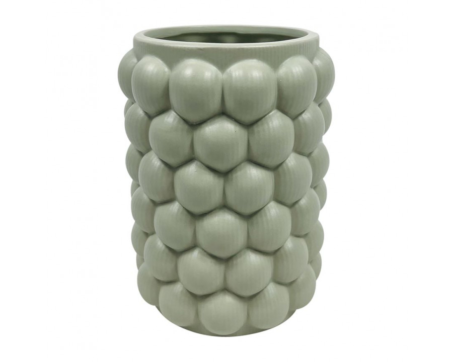 Sagebrook 7" Ceramic Bubble Vase - Cucumber