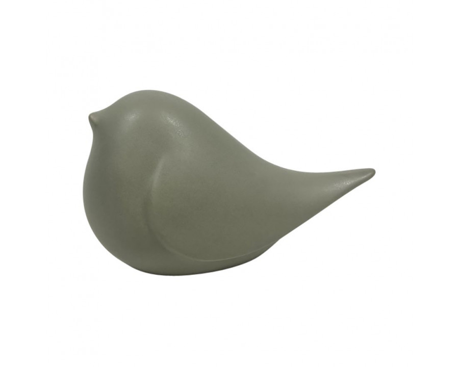 Sagebrook 6" Ceramic Chubby Bird - Gray