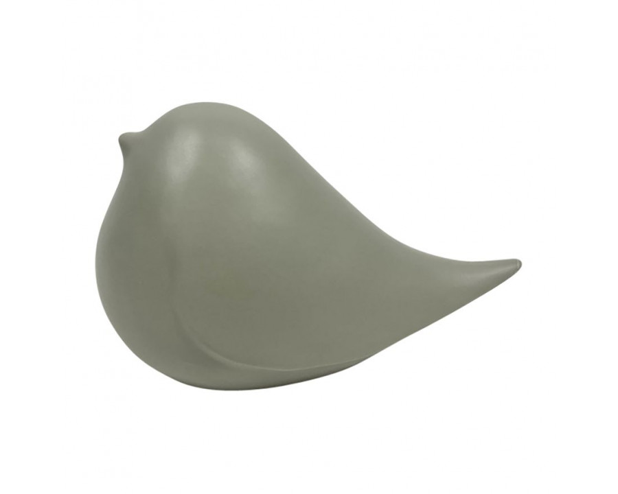 Sagebrook 8" Ceramic Chubby Bird - Gray