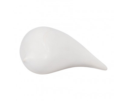 Sagebrook 6" Ceramic Chubby Bird - White