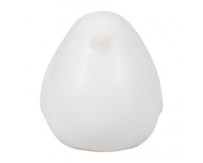 Sagebrook 8" Ceramic Chubby Bird - White