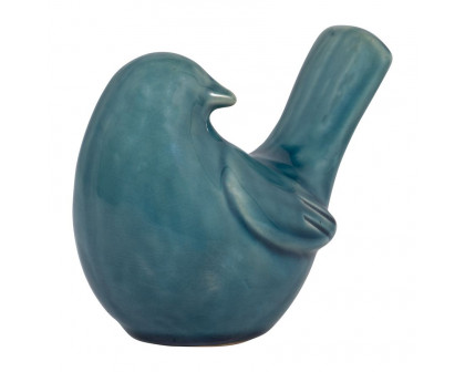 Sagebrook 5" Ceramic Side View Bird - Blue