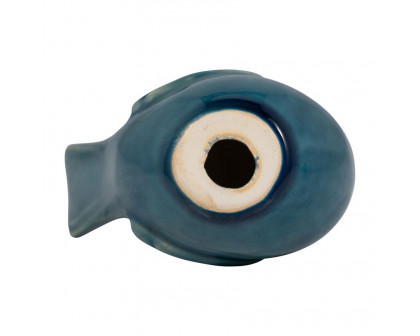 Sagebrook 5" Ceramic Side View Bird - Blue