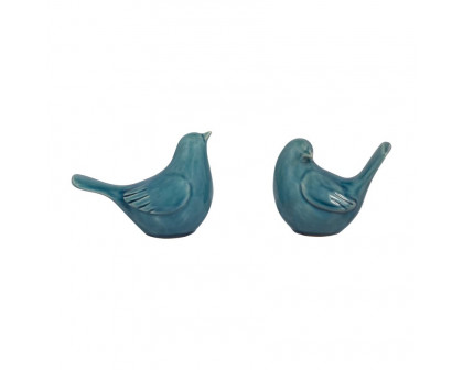 Sagebrook 5" Ceramic Side View Bird - Blue