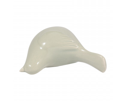 Sagebrook 5" Ceramic Side View Bird - Green