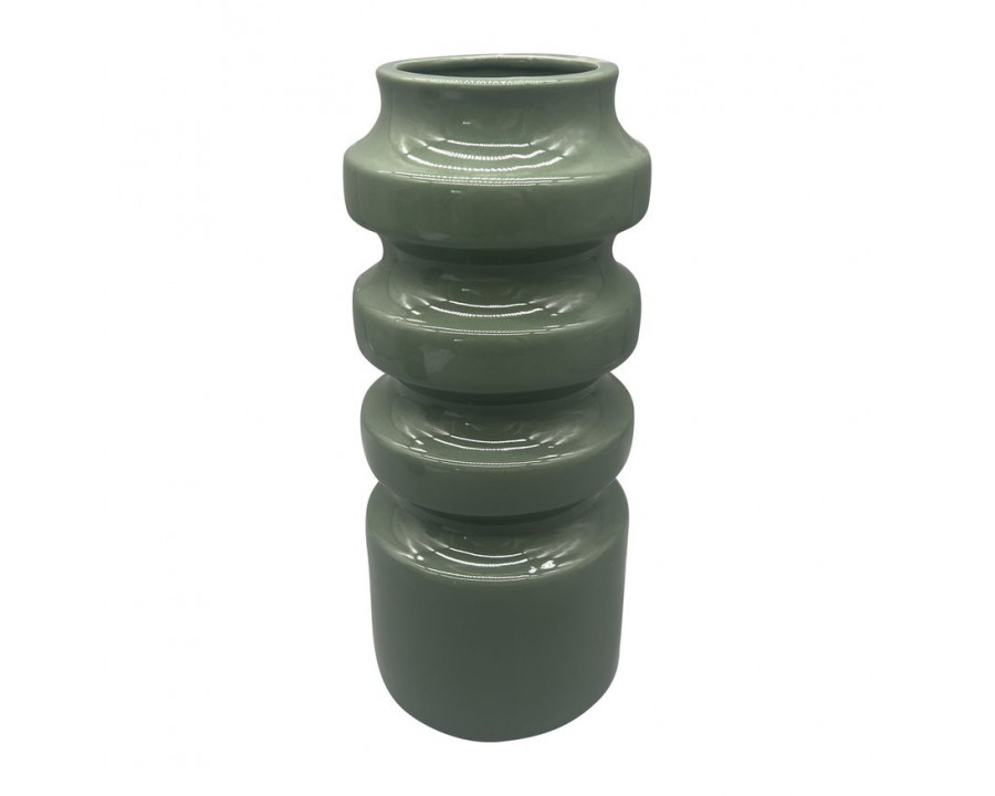 Sagebrook 9" Ceramic Tiered Vase