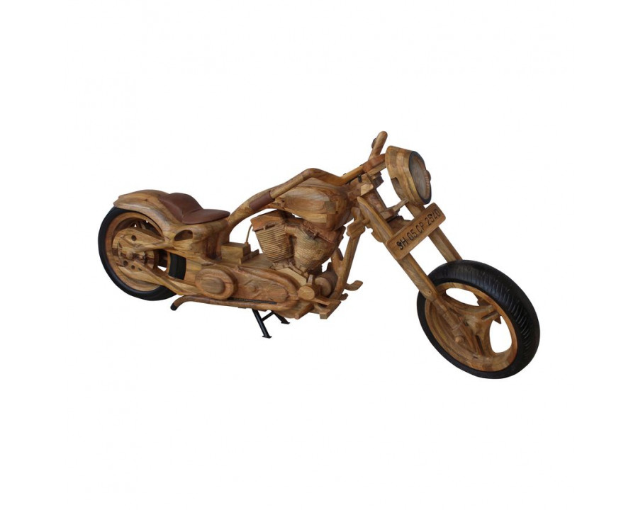 Sagebrook - 96" Wooden Chopper Bike in Natural