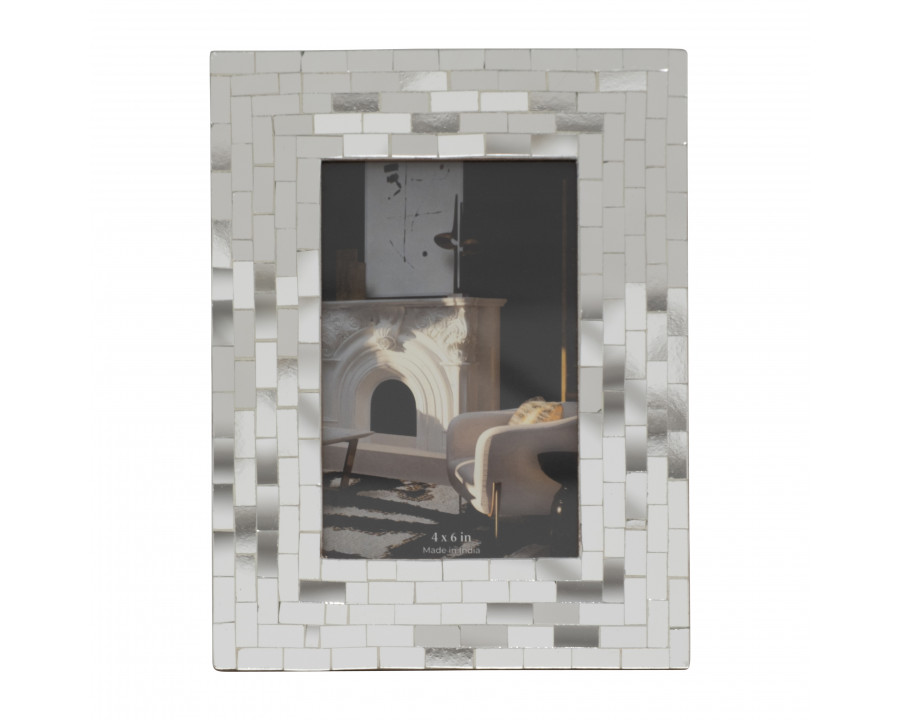 Sagebrook 18659 4"x6" Mosaic Photo Frame