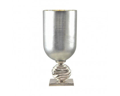 Sagebrook - 15" Glass 2-tone Chalice Vase