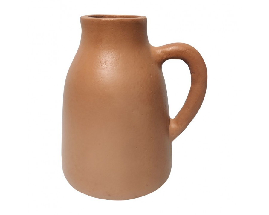 Sagebrook 8" Terracotta Vase With Handle - Natural